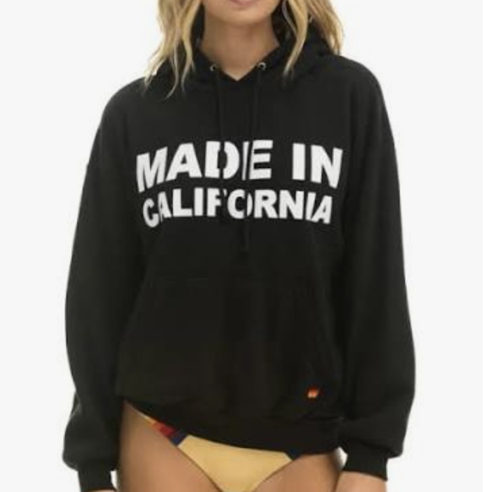 Aviator Nation Made In California Unisex Pullover Hoodie Sweatshirt Extra Small